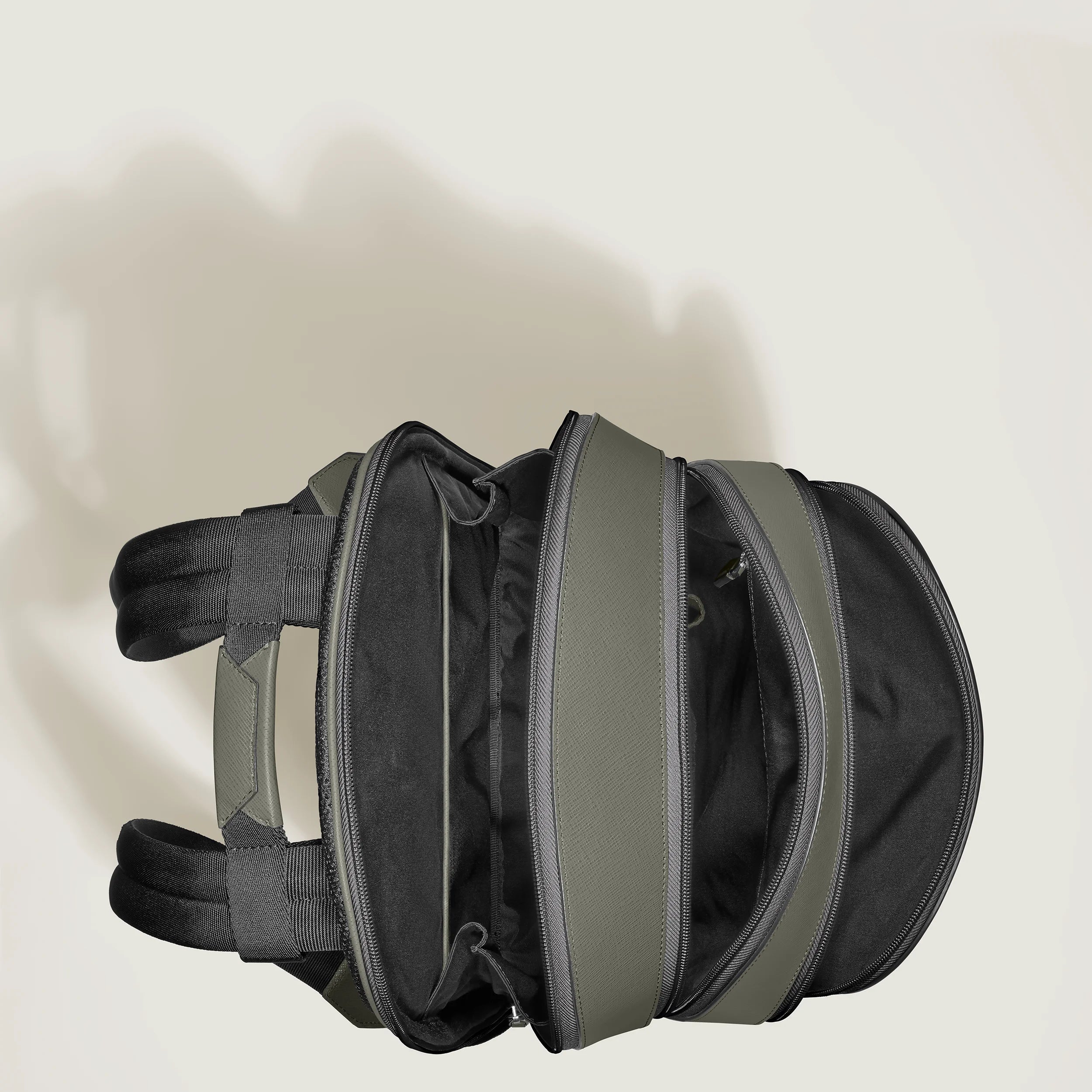 Montblanc Sartorial medium backpack with 3 compartments medium grey 199360