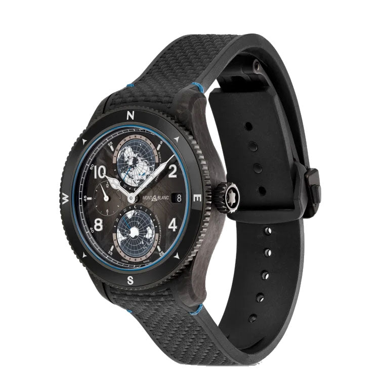 Montblanc 1858 Geosphere Carbo₂ 0 Oxygen Limited Edition 1969 pieces 43mm black automatic 132300