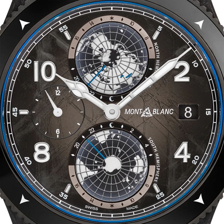 Montblanc 1858 Geosphere Carbo₂ 0 Oxygen Limited Edition 1969 pieces 43mm black automatic 132300
