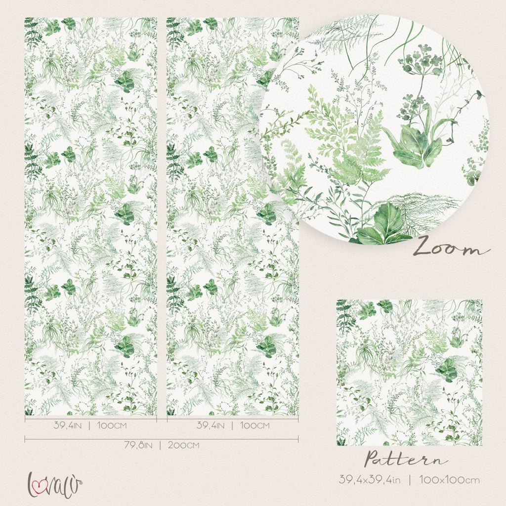Wallpaper - Fern Botanical HERBS Lovalù