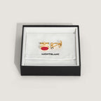 Montblanc Meisterstück oval cufflinks steel yellow gold PVD finish 134469