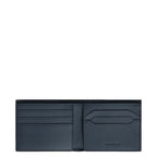 Montblanc 6-pocket Meisterstück velvet blue leather wallet 220446