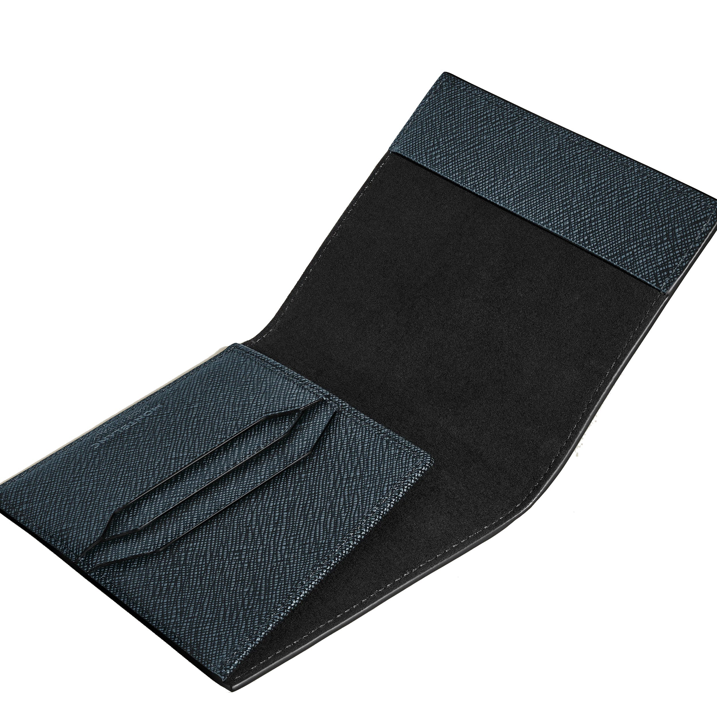 Montblanc Sartorial tweed blue passport holder 220433