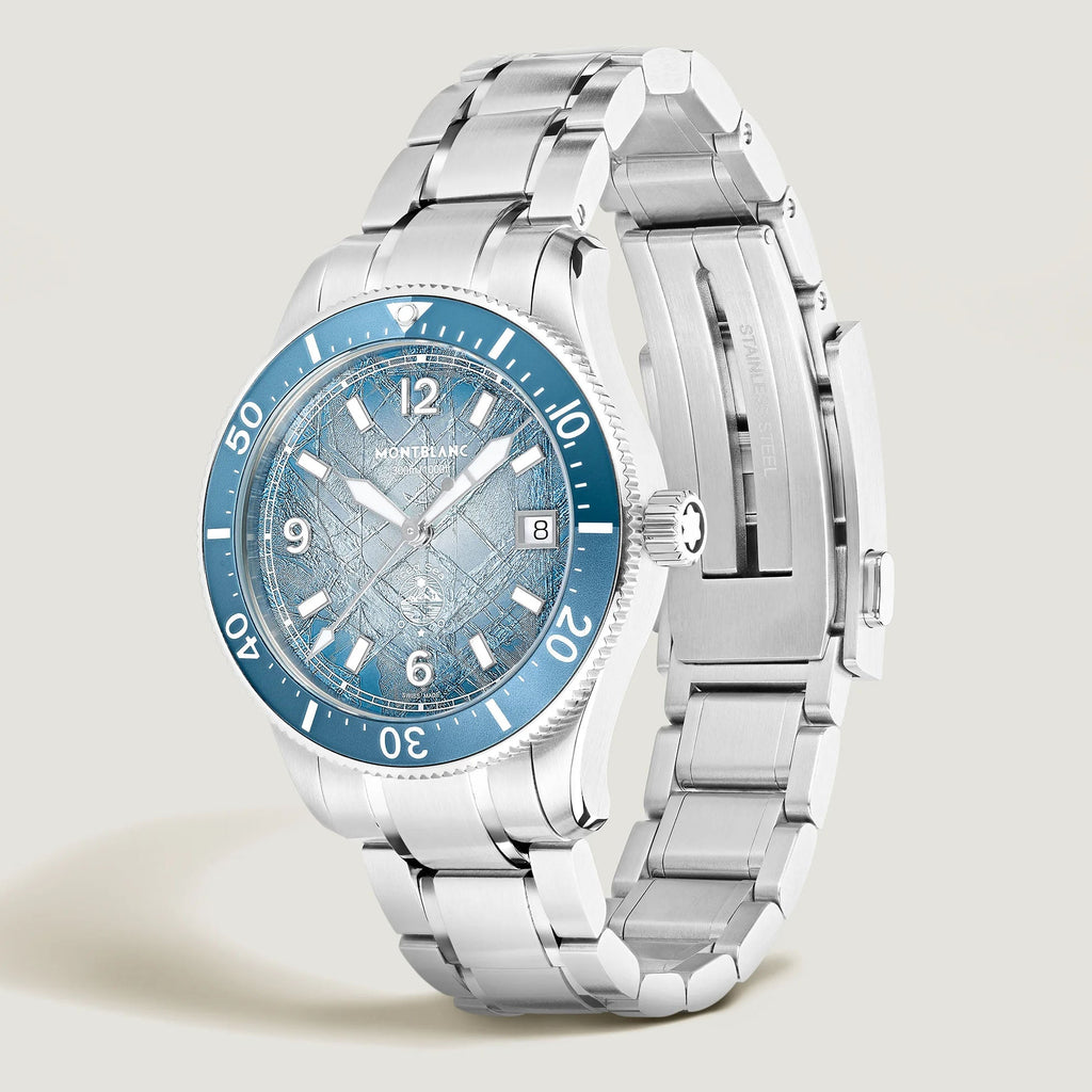 Montblanc Iced Sea Automatic Date 0 Oxygen 38mm light blue automatic steel 134022
