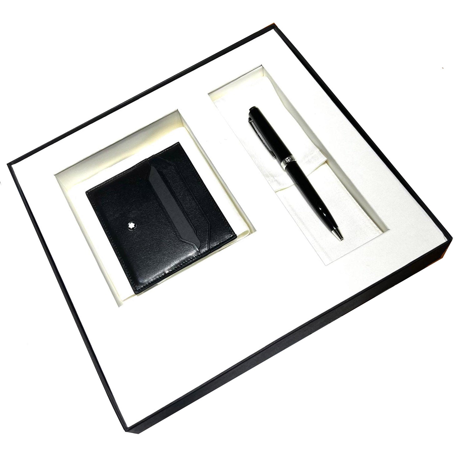 Montblanc Pix Ballpoint Pen and 6cc Meisterstuck Credit Card Holder Black 137793