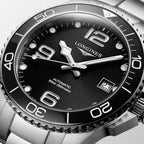 Longines orologio Hydroconquest 39mm nero automatico acciaio