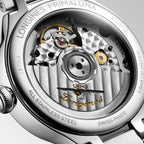 Longines orologio Primaluna Moonphase 34mm argento automatico acciaio L8.126.4.71.6