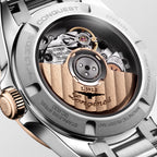 Longines orologio Conquest 30mm argento automatico oro rosa acciaio L3.320.5.72.6