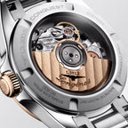 Longines orologio Conquest 30mm blu automatico acciaio finiture PVD oro rosa L3.320.5.92.6
