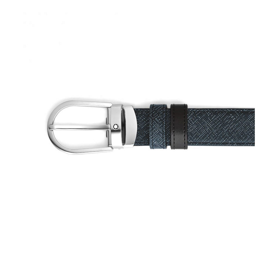 Montblanc Reversible Tweed blue / black belt 220965
