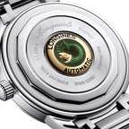 Longines orologio Heritage 40mm nero acciaio automatico L1.650.4.52.6