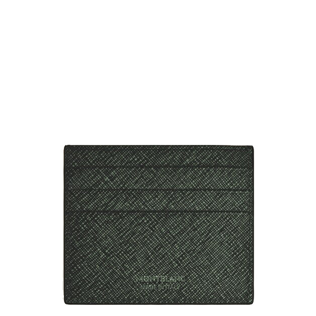 Montblanc 6-card sartorial tweed khaki card holder 220390