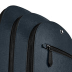 Montblanc Sartorial blue tweed medium 3-compartment backpack 220335