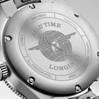 Longines orologio Spirit Zulu Time 39mm antracite automatico acciaio L3.802.4.63.6