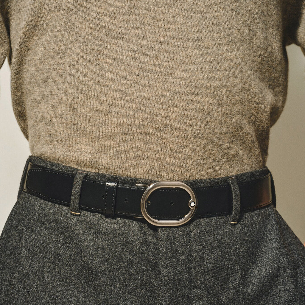 Montblanc Reversible Tweed blue / black belt 220965