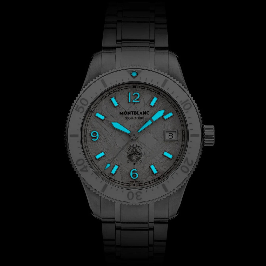 Montblanc Iced Sea Automatic Date 0 Oxygen 38mm white automatic steel 134024
