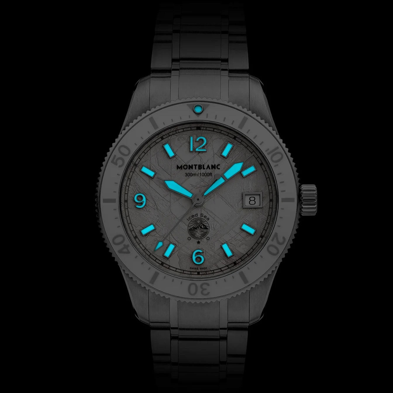 Montblanc Iced Sea Automatic Date 0 Oxygen 38mm white automatic steel 134024