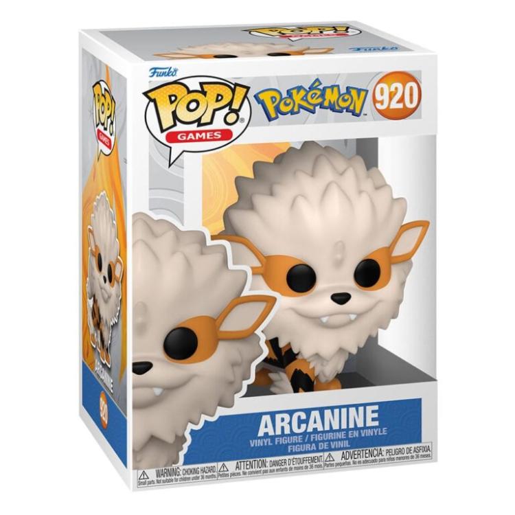 Funko Pop! Games Pokemon (920) - Arcanine Figure 9Cm Evo Growlithe Vinyl (Emea)