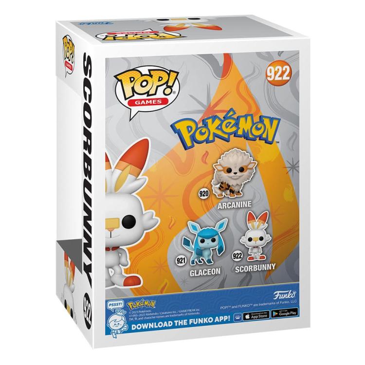 Funko Pop! Games Pokémon (922) - Scorbunny Vinyl Figure 9cm Fire Raboot (EMEA)