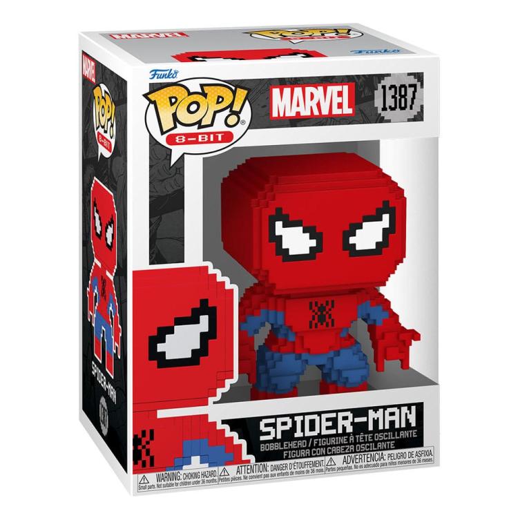 Funko Pop! Marvel 8-Bit Spider-Man - (1387) Spider-Man Vinyl Figure Statue 9cm