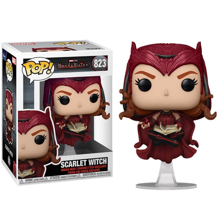 Funko Pop! Marvel - WandaVision (823) Scarlet Witch - Vinyl Bobble Figure 9cm